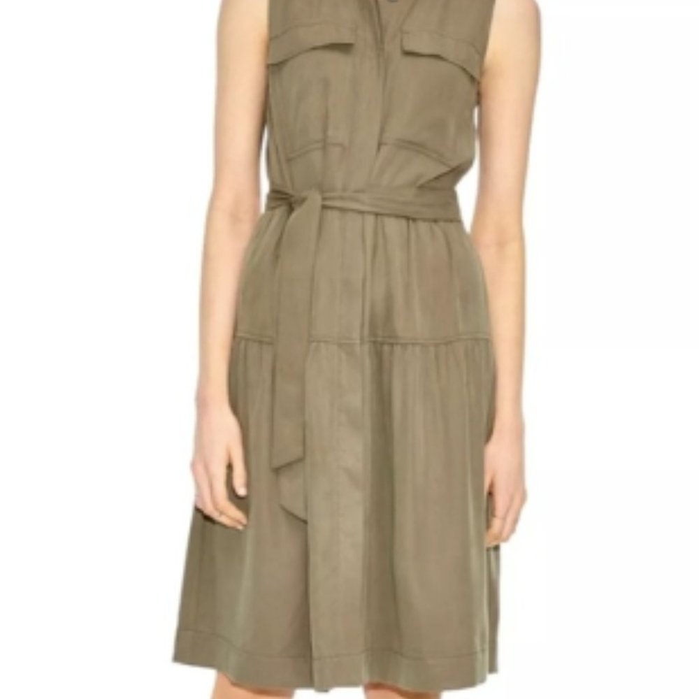 Maison Jules Olive Utility Dress- Size Small